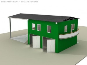 industrial building 3D 모델