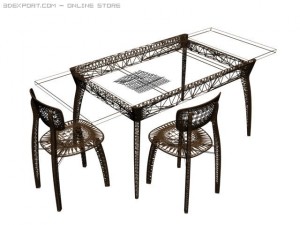 dining room furniture 2 3D Модель