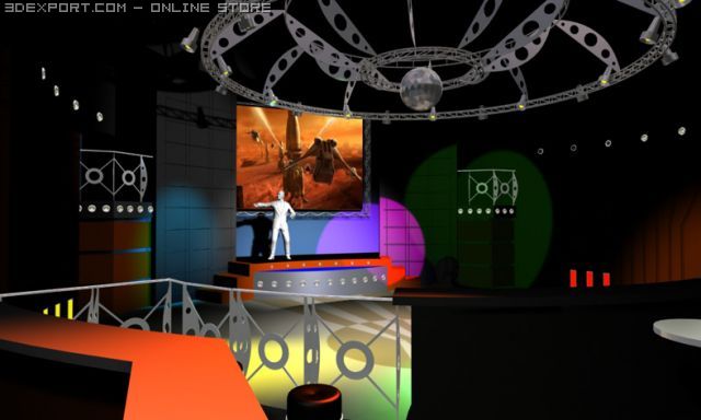interior of dancing club Modelo 3D .c4d .max .obj .3ds .fbx .stl .blend 