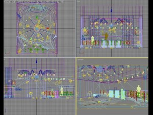 interior of dancing club Modelo 3D