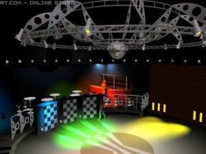 interior of dancing club Modelo 3D