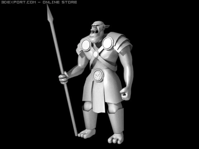Orc 3D Model .c4d .max .obj .3ds .fbx .stl .blend 