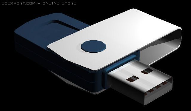 pendrive 3D मॉडल .c4d .max .obj .3ds .fbx .stl .blend 