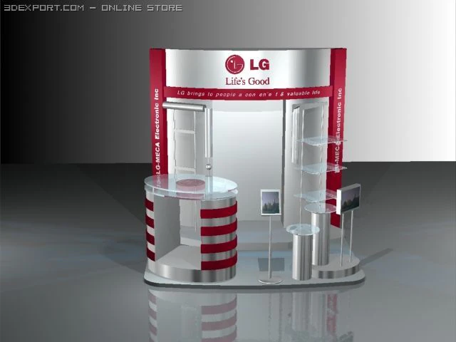 electronic reception 3D Model .c4d .max .obj .3ds .fbx .stl .blend 