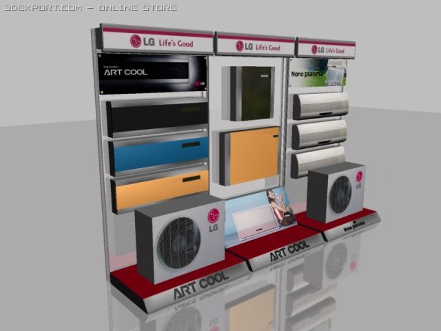 electronic shelves 3D Модель .c4d .max .obj .3ds .fbx .stl .blend 