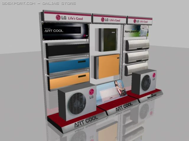 electronic shelves 3D Model .c4d .max .obj .3ds .fbx .stl .blend 