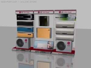 electronic shelves 3D Model