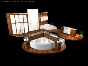 showroom de decoraci&oacute;n de ba&ntilde;os Modelo 3D