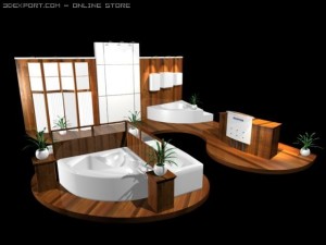 bathroom decoration showroom Modèle 3D