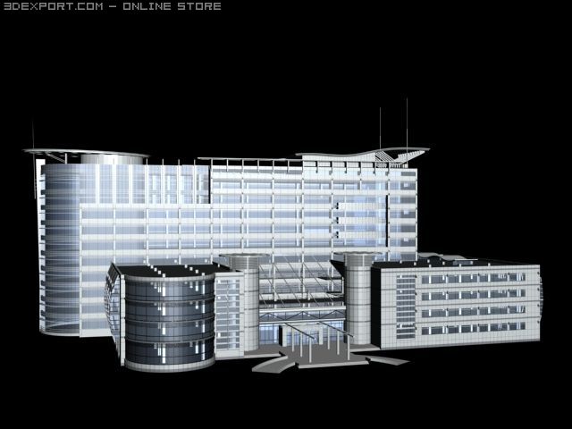 building 3Dモデル .c4d .max .obj .3ds .fbx .stl .blend 