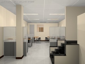 working staff room 3D Model