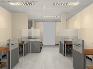 working staff room 3Dモデル