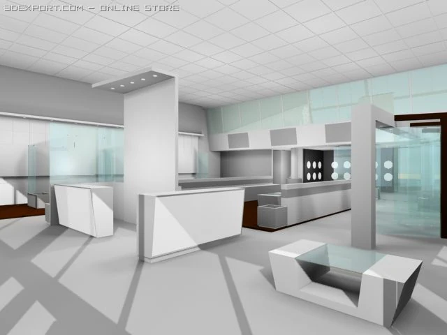 general showroom 3D Model .c4d .max .obj .3ds .fbx .stl .blend 