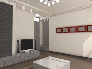 japan living room 3Dモデル