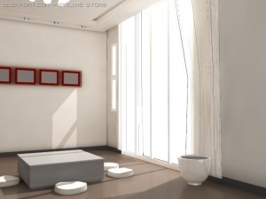 japan living room 3Dモデル