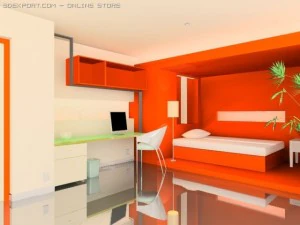 modern room 3D Model