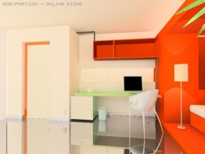 modern room Model 3D