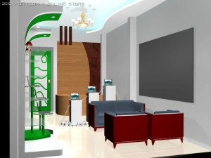 sala de neg&oacute;cios para laptop Modelo 3D