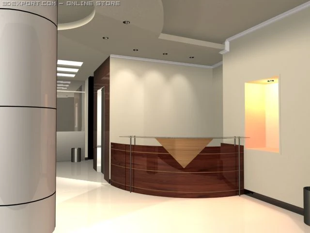 reception Modello 3D .c4d .max .obj .3ds .fbx .stl .blend 