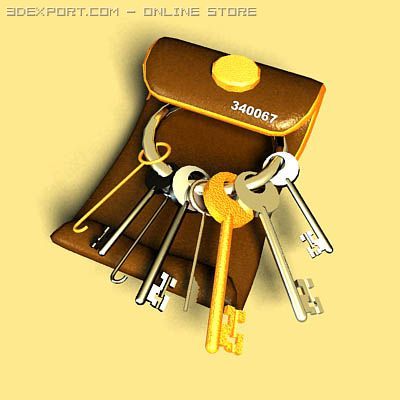 keyholder Modello 3D .c4d .max .obj .3ds .fbx .stl .blend 