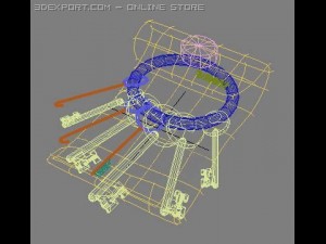 keyholder Modello 3D