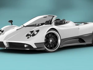 pagani zonda f roadster dicurangi Model 3D