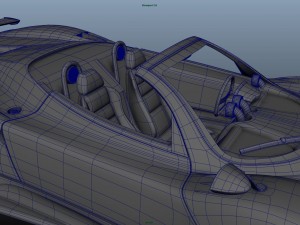 pagani zonda f roadster rigged 3D Model