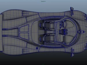 pagani zonda f roadster rigged 3D Model