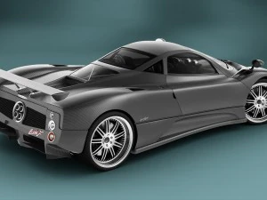 pagani zonda f rigged 3D Model