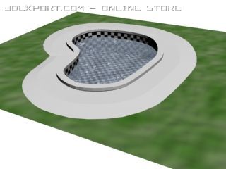 swimmingpool2 3D Модель .c4d .max .obj .3ds .fbx .stl .blend 