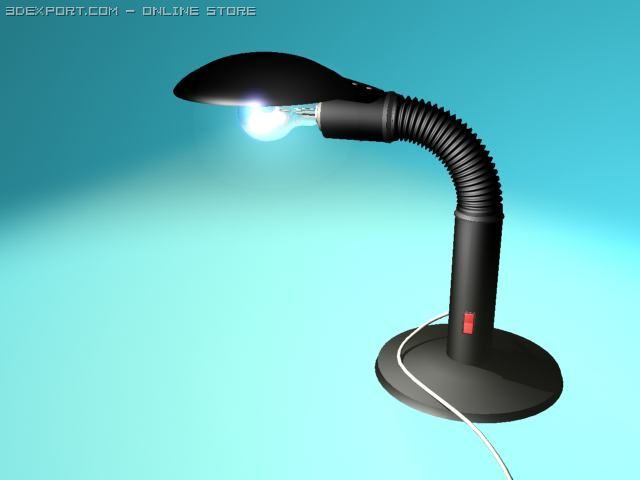black lamp 3Dモデル .c4d .max .obj .3ds .fbx .stl .blend
