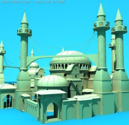 chatedral city 3Dモデル .c4d .max .obj .3ds .fbx .stl .blend 