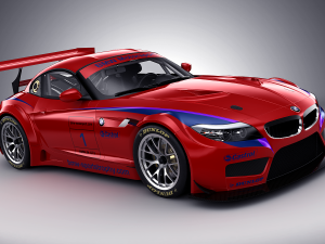 bmw z4 gt3 2010 Modelo 3D