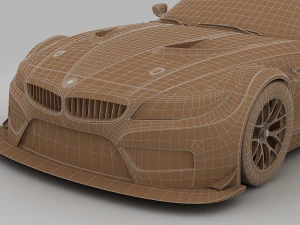 bmw z4 gt3 2010 3D Model