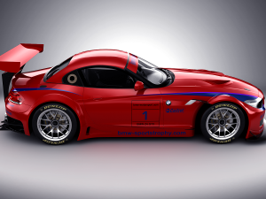 bmw z4 gt3 2010 Modelo 3D