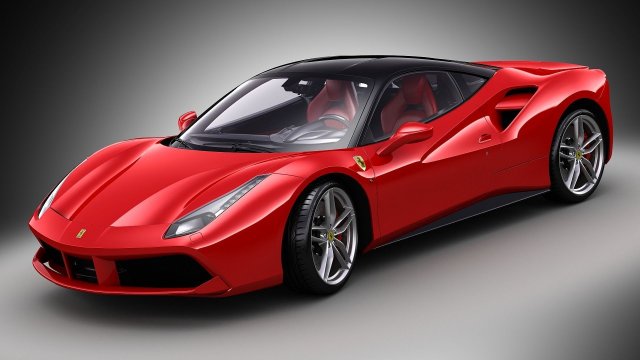 ferrari 488 gtb Model 3D .c4d .max .obj .3ds .fbx .stl .blend