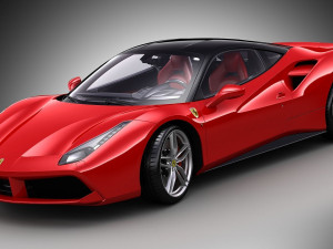 ferrari 488 gtb 3D Модель