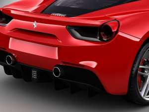 ferrari 488 gtb Model 3D