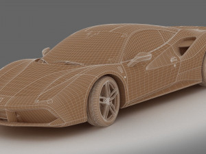 ferrari 488 gtb Model 3D