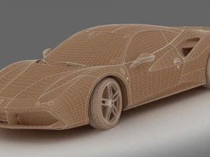 ferrari 488 gtb 3D Model