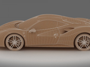 ferrari 488 gtb Model 3D