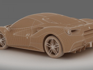 ferrari 488 gtb Model 3D