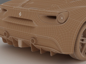 ferrari 488 gtb Model 3D