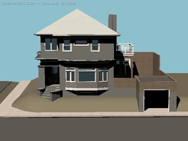 plik domu Model 3D .c4d .max .obj .3ds .fbx .stl .blend 