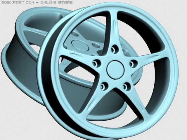 whell 2 3D Model .c4d .max .obj .3ds .fbx .stl .blend 