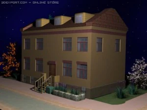 传统房屋 3D 模型