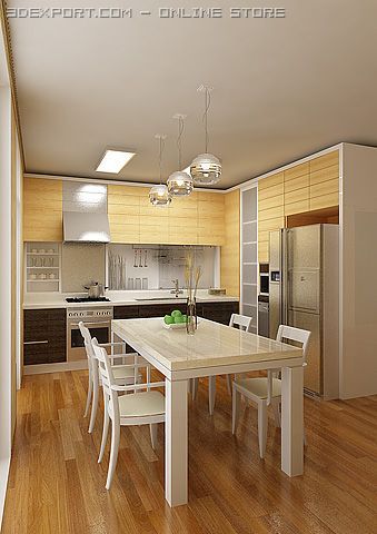 01 kitchen raah 3D Model .c4d .max .obj .3ds .fbx .stl .blend 