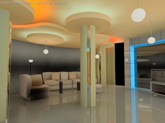 apartment 3D Model .c4d .max .obj .3ds .fbx .stl .blend 