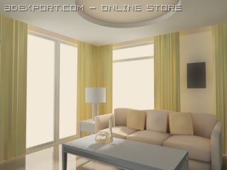 apartment living 3Dモデル .c4d .max .obj .3ds .fbx .stl .blend 