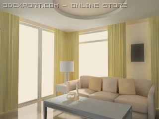 apartment living 3D Model .c4d .max .obj .3ds .fbx .stl .blend 